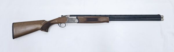 GFA GF5 PLUSH ENGRAVED - 2 Rounds, 28" Barrel, 3" Chamber, Turkish Walnut Stock, Stainless/Silver (863I)