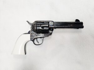 Pietta 1873 SA Case Hardened Engraved .45LC Revolver (771J)